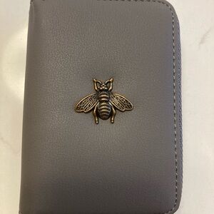 Gray Bumblebee Wallet/Credit Cardholder